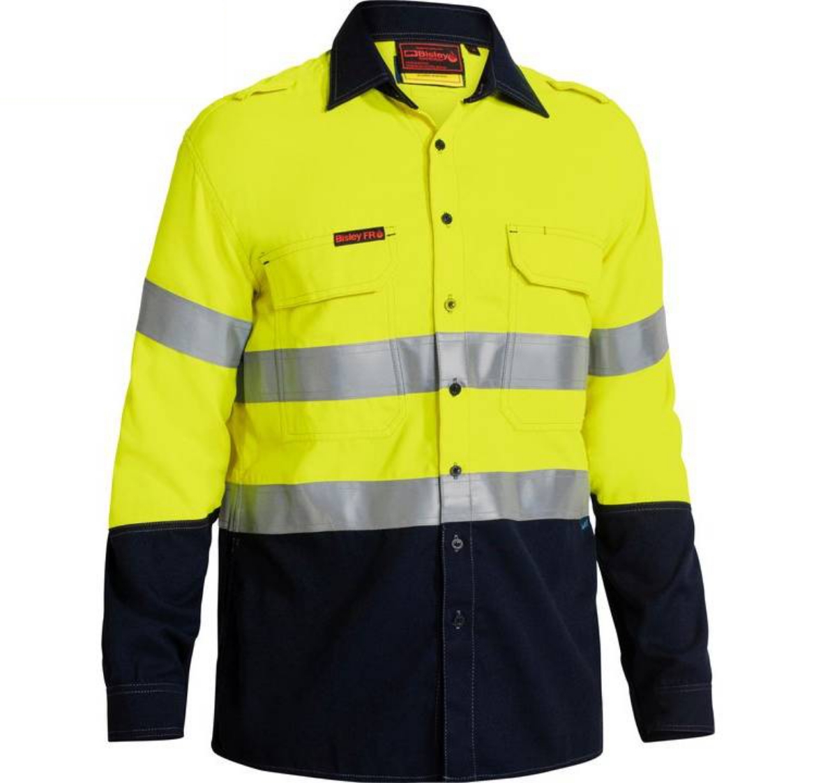 Picture of Bisley, Tencate Tecasafe® Plus 580 Hi Vis Lightweight FR Vented Shirt